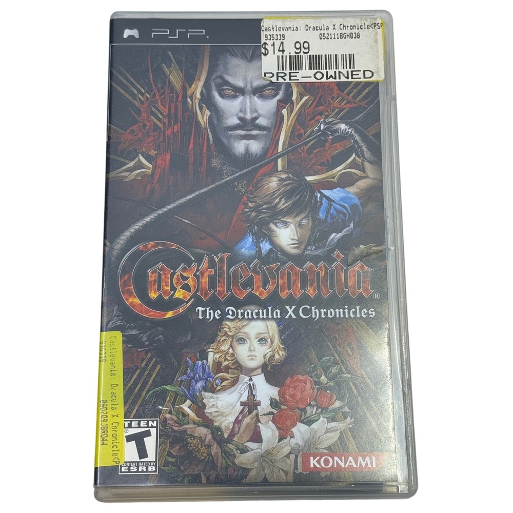 Castlevania The Dracula X Chronicles Sony PSP Konami Greatest Hits Black Label